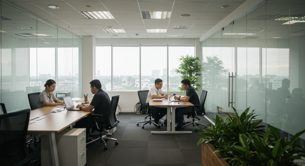 sebuah suasana kantor yang hangat